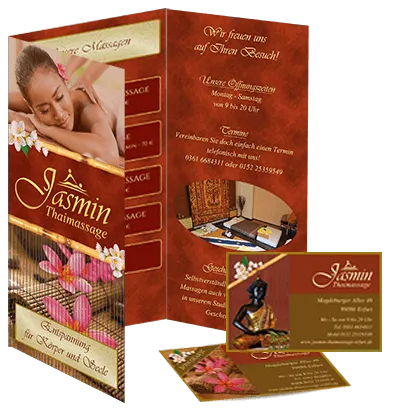 Broschüre Jasmin Thaimassage